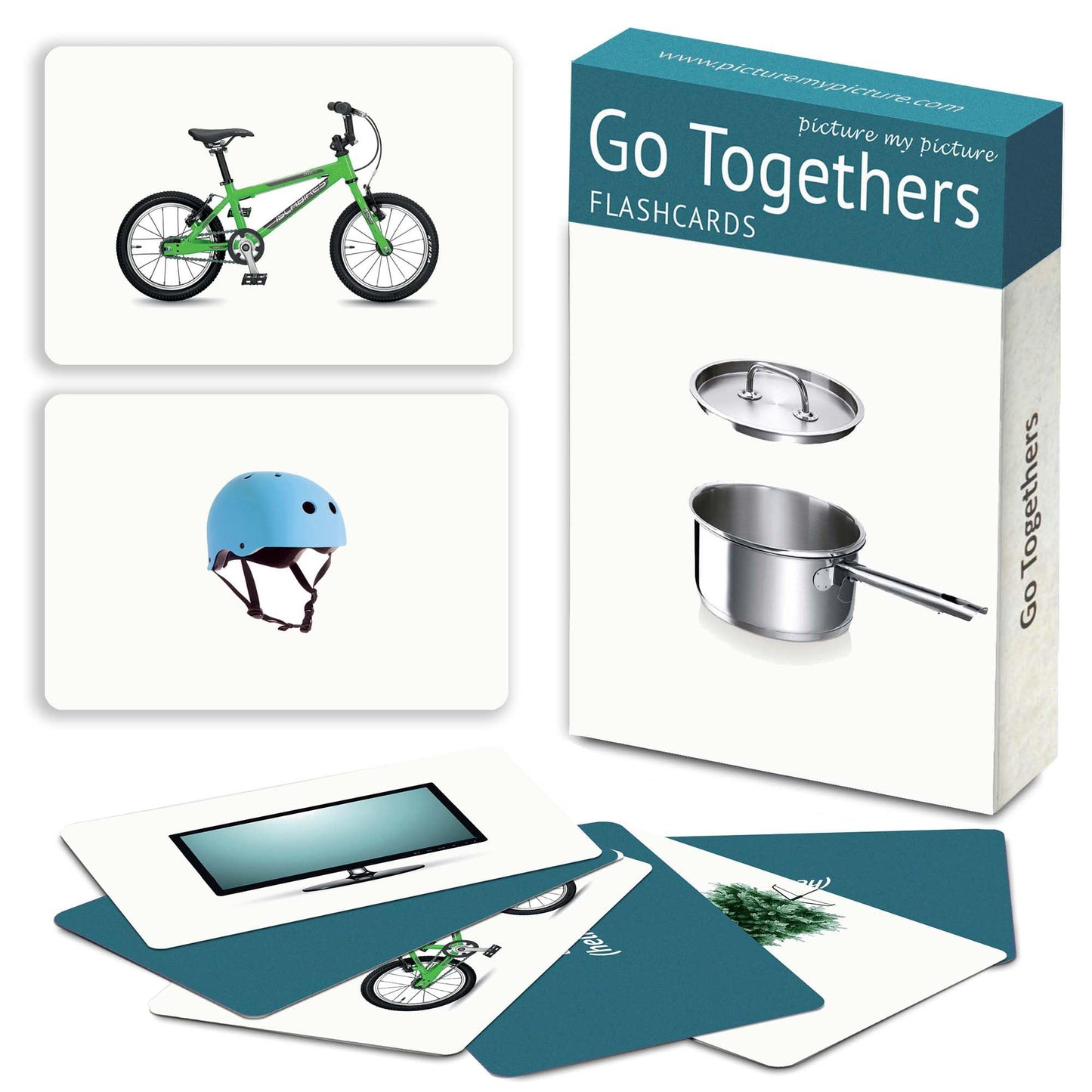 Picture My Picture Go Togethers ABA Therapy Cards, 40 Real Photos, Age 3+
