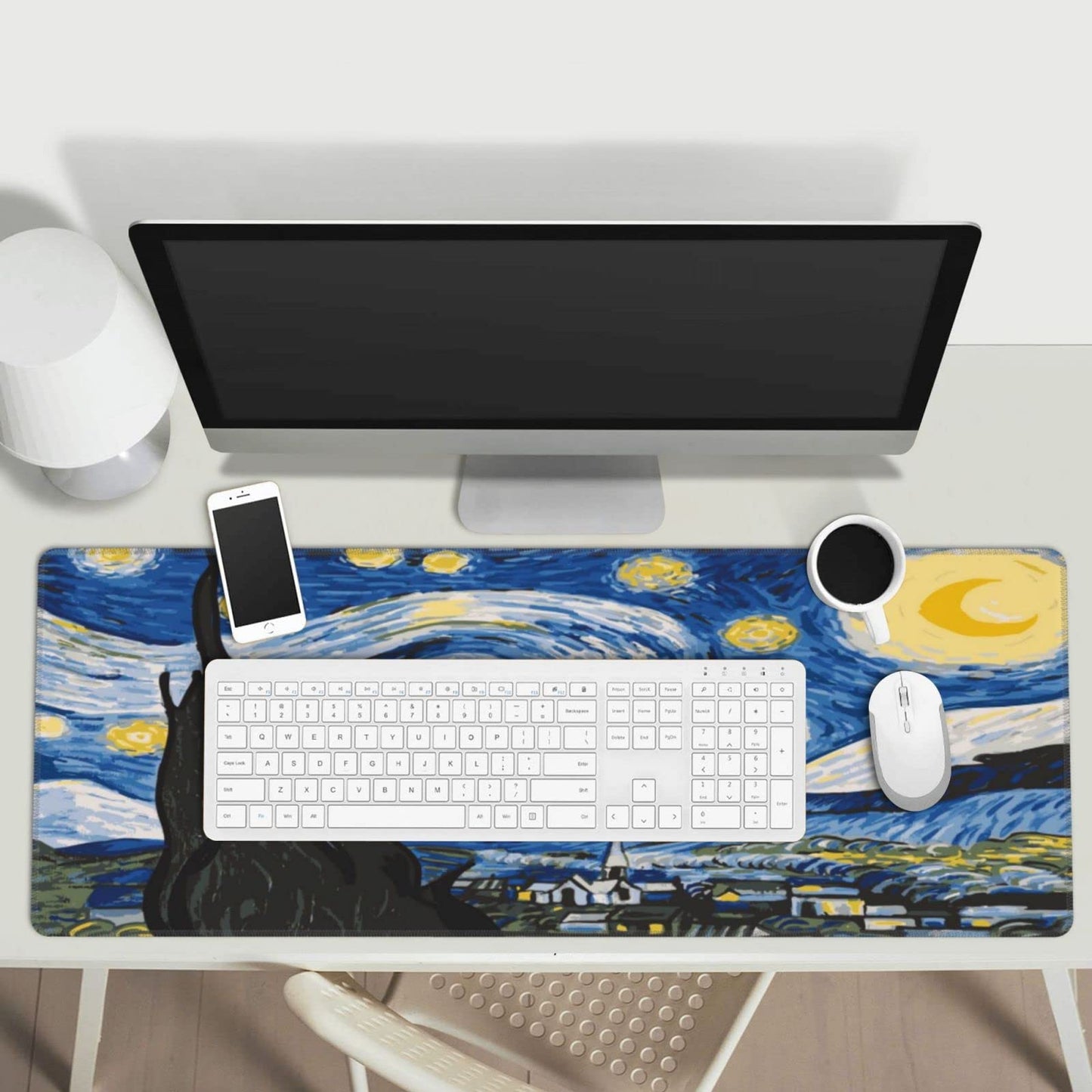 Sigouyinei Extra Large Desk Pad 31.5x12in Office Gaming Non-Slip Mouse Pad