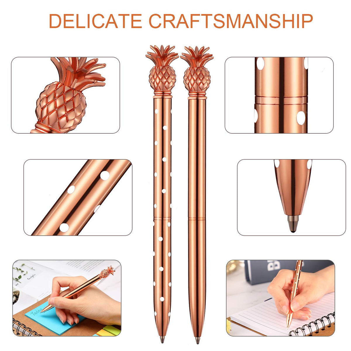 Outus 12 Pcs Pineapple Pens Cute Pineapple Gifts for Women