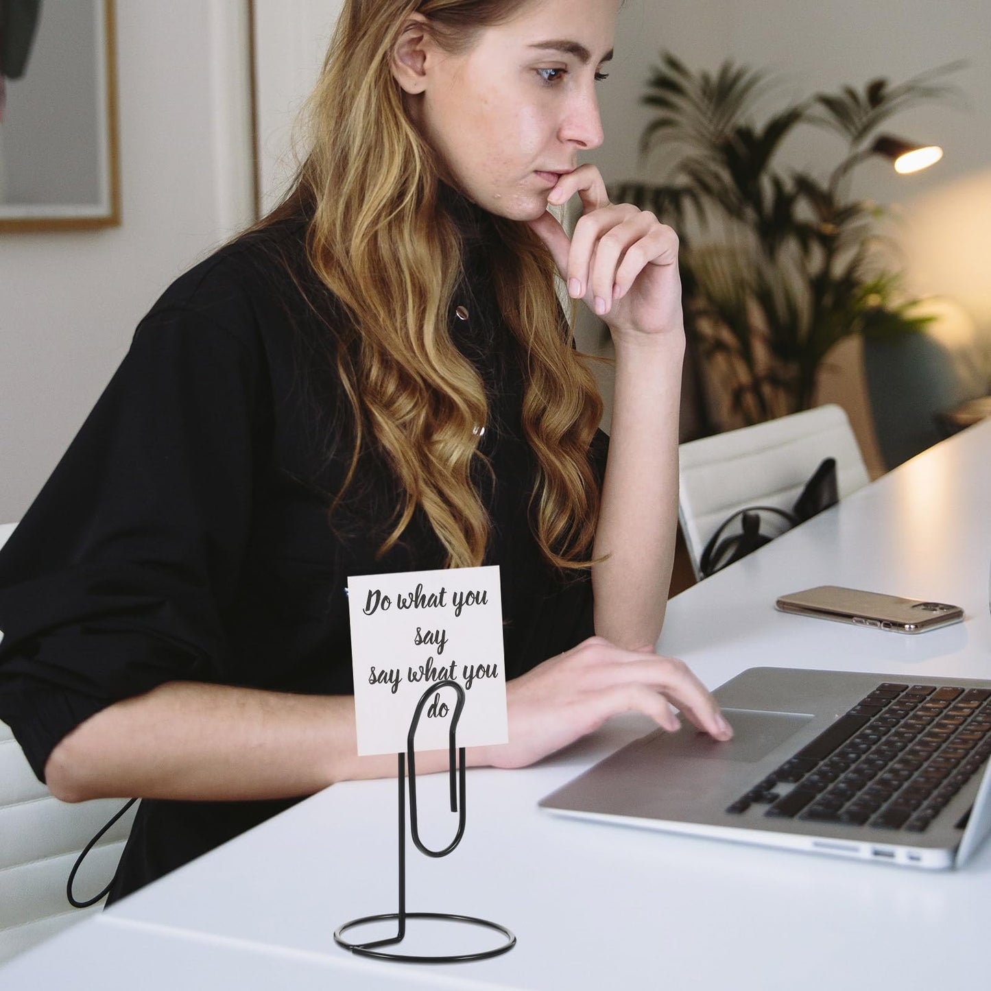 STOBOK Base Memo Clip, 5pcs Creative Large Desktop Note Holder DIY Multi- Hand Account Daily Use