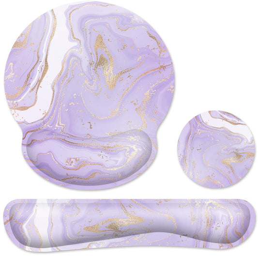 Ergonomic Mouse Pad with Wrist Rest and Keyboard Wrist Rest, Mousepad