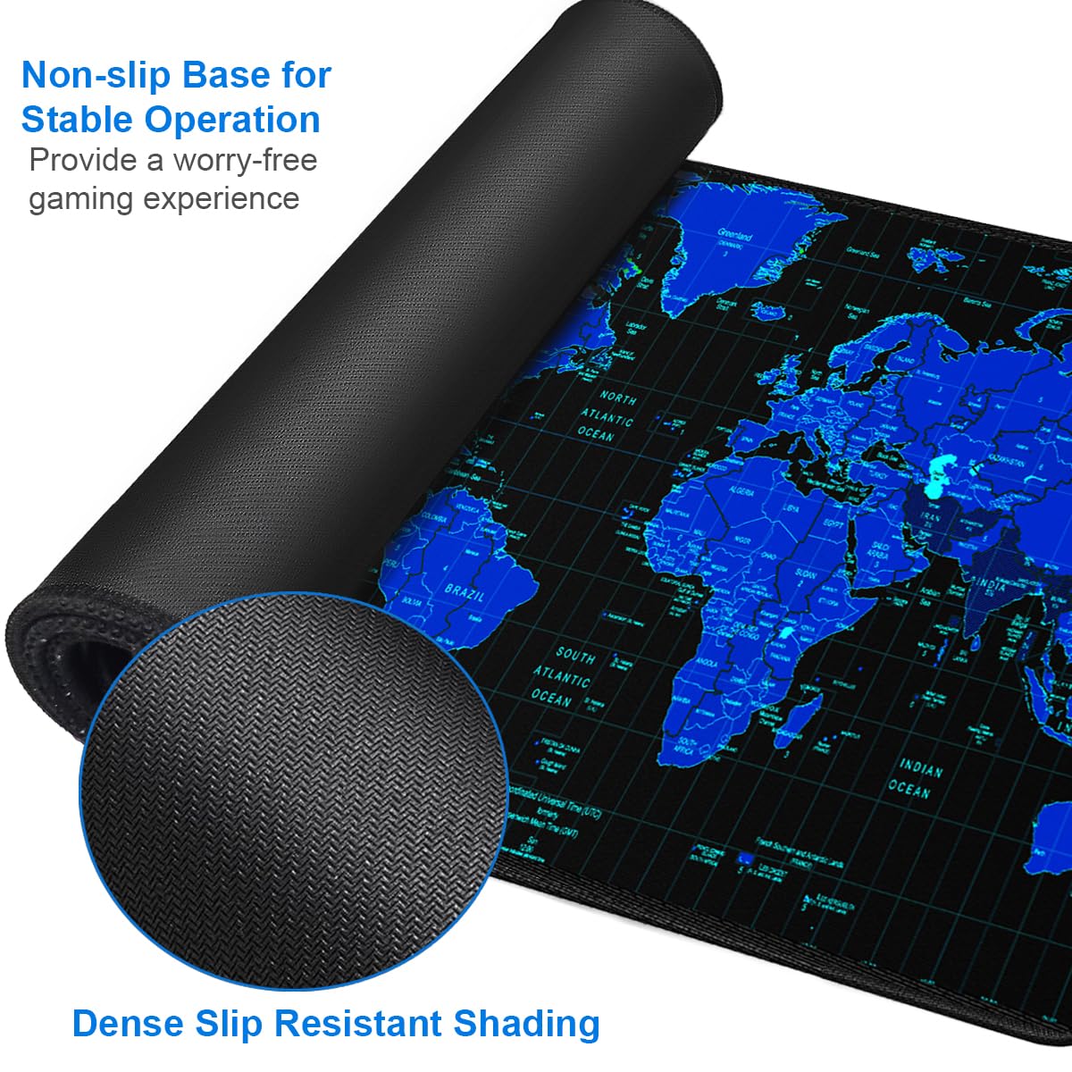 Gaming Mouse Pad, 31.5x15.7 inch Large Extended Computer Keyboard Mouse Mat, Water Resist Non-Slip