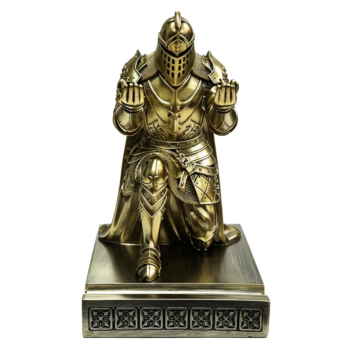 Knight Pen Holder Desk Organizer Office Decor Letter Opener for Desk Bronze