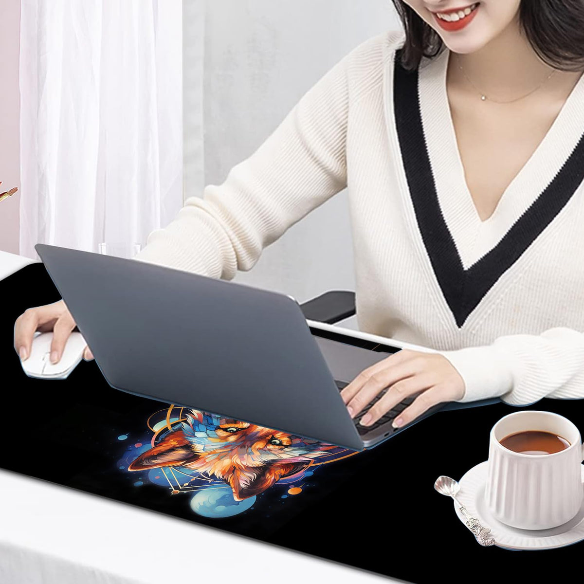 Large Mouse Pad, 31.5 x 11.8in Extended Gaming Mouse Pad with Stitched Edges, XXL Mousepad