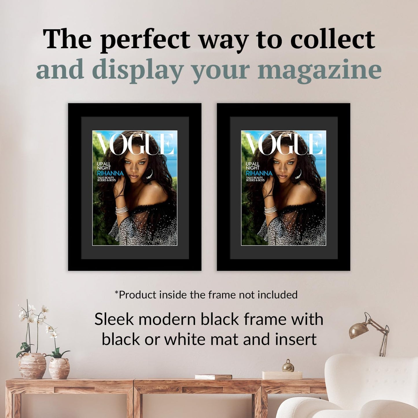 Creative Picture Frames 8.75 x 11.25 Magazine Frame with Full-Strength Glass, Holds Up To A 1/4"