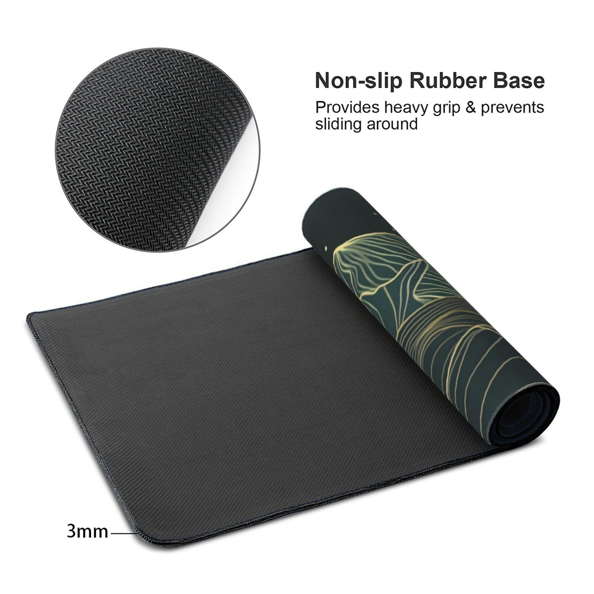 BEYIMEN Mountain & Moon Large Gaming Mouse Pad, 35.4 x 15.7 in
