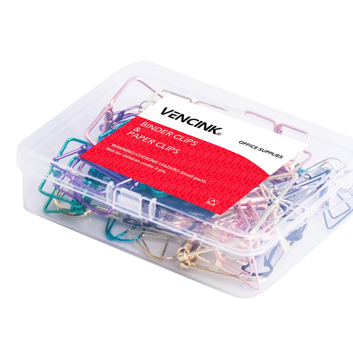 Multicolor Wire Binder Clips & Cute Paper Clips Assorted Size