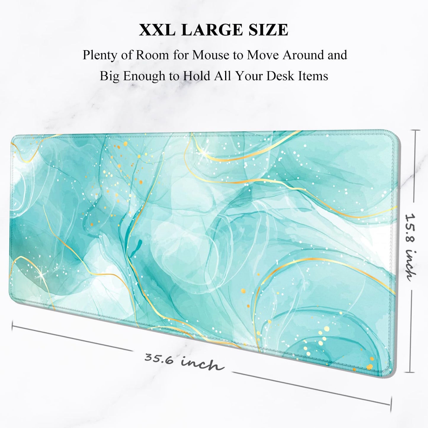 Auhoahsil Desk Mouse Pad, Large Gaming Mousepad, XXL Desk Pad, Extended Long Superior Micro-Weave