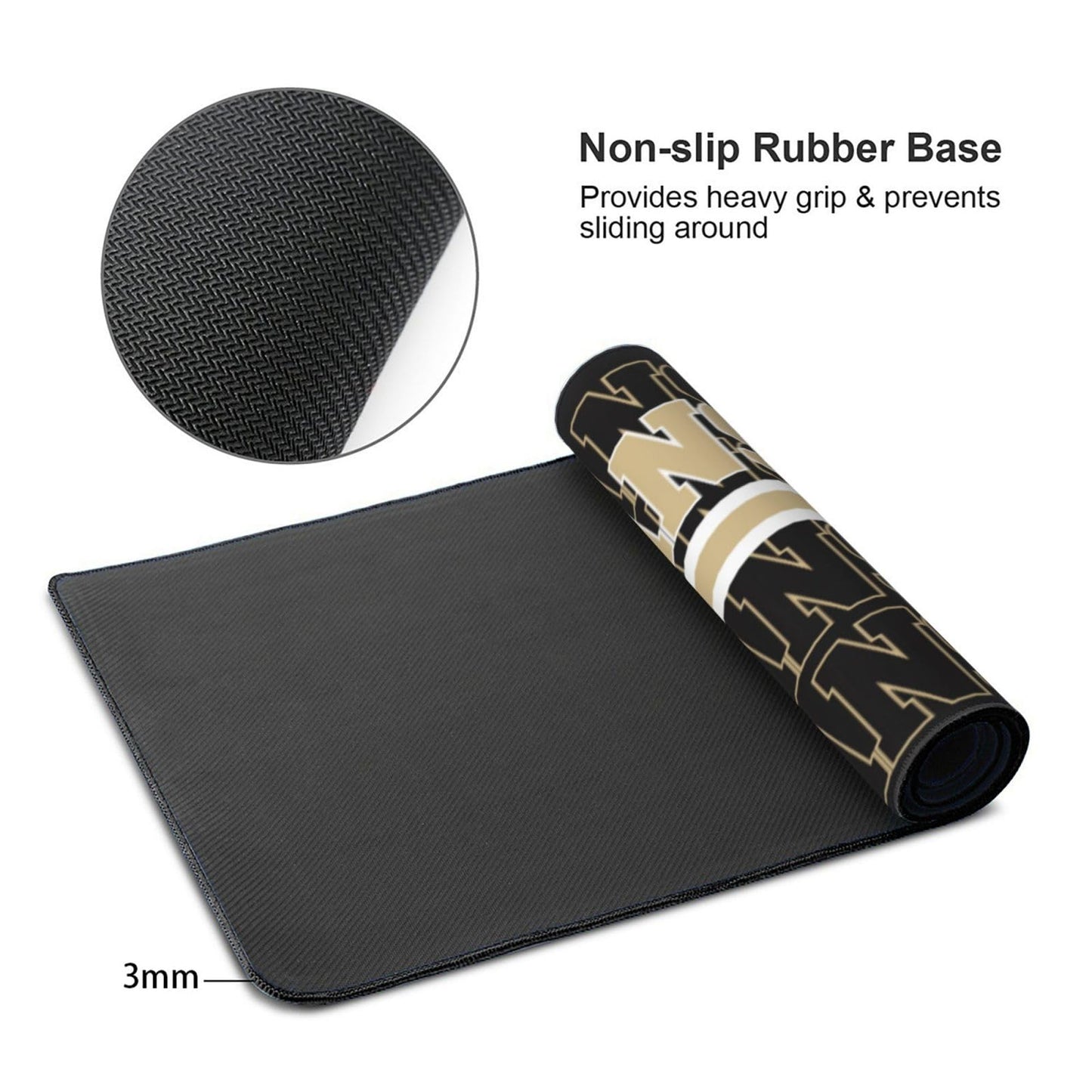 ANTKING New Orleans Mouse Pad Custom Name and Number Desk Pad for Men Women Youth Gifts