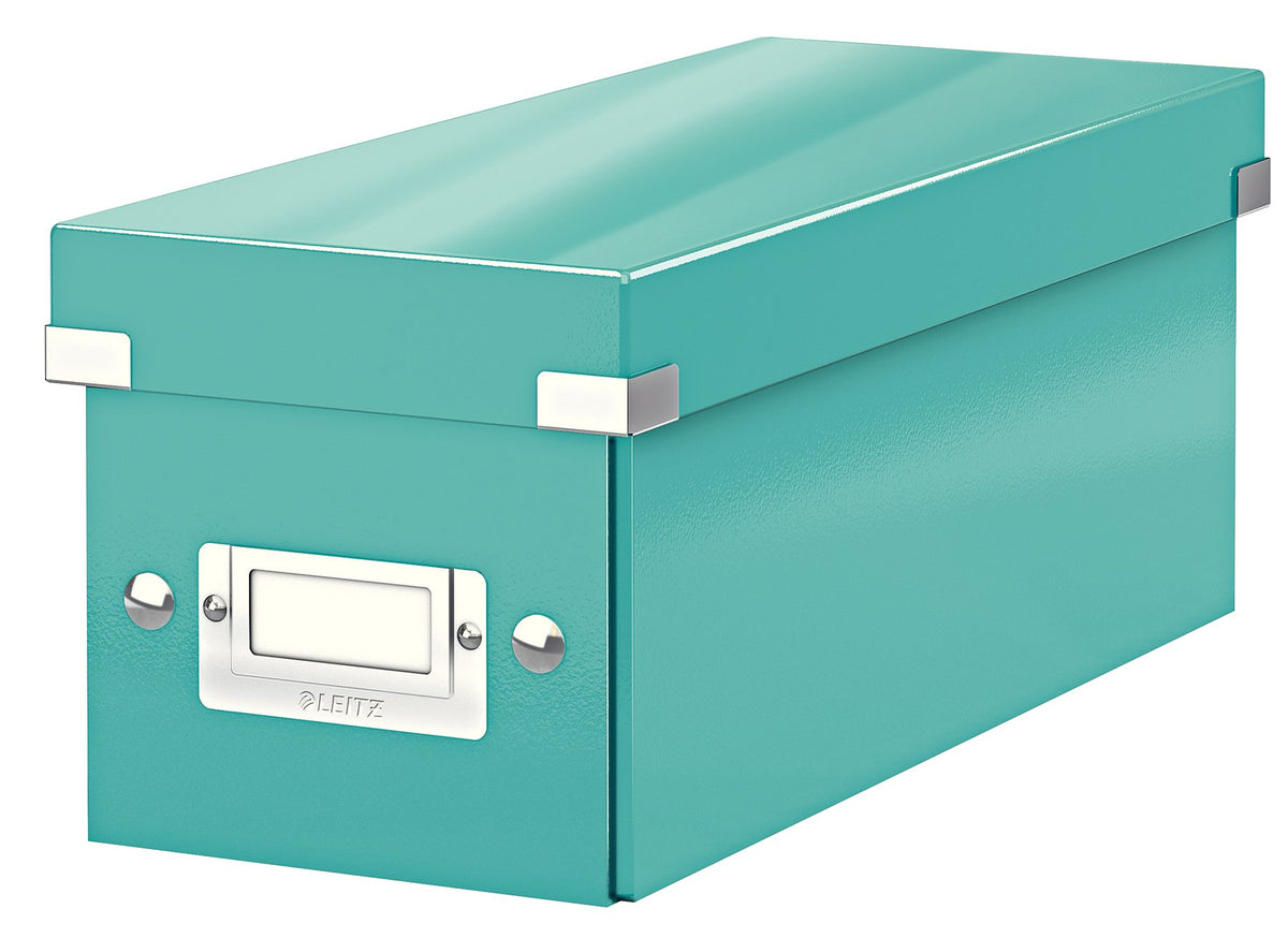 Leitz CD Storage Box, Ice blue, Click and Store Range, 60410051