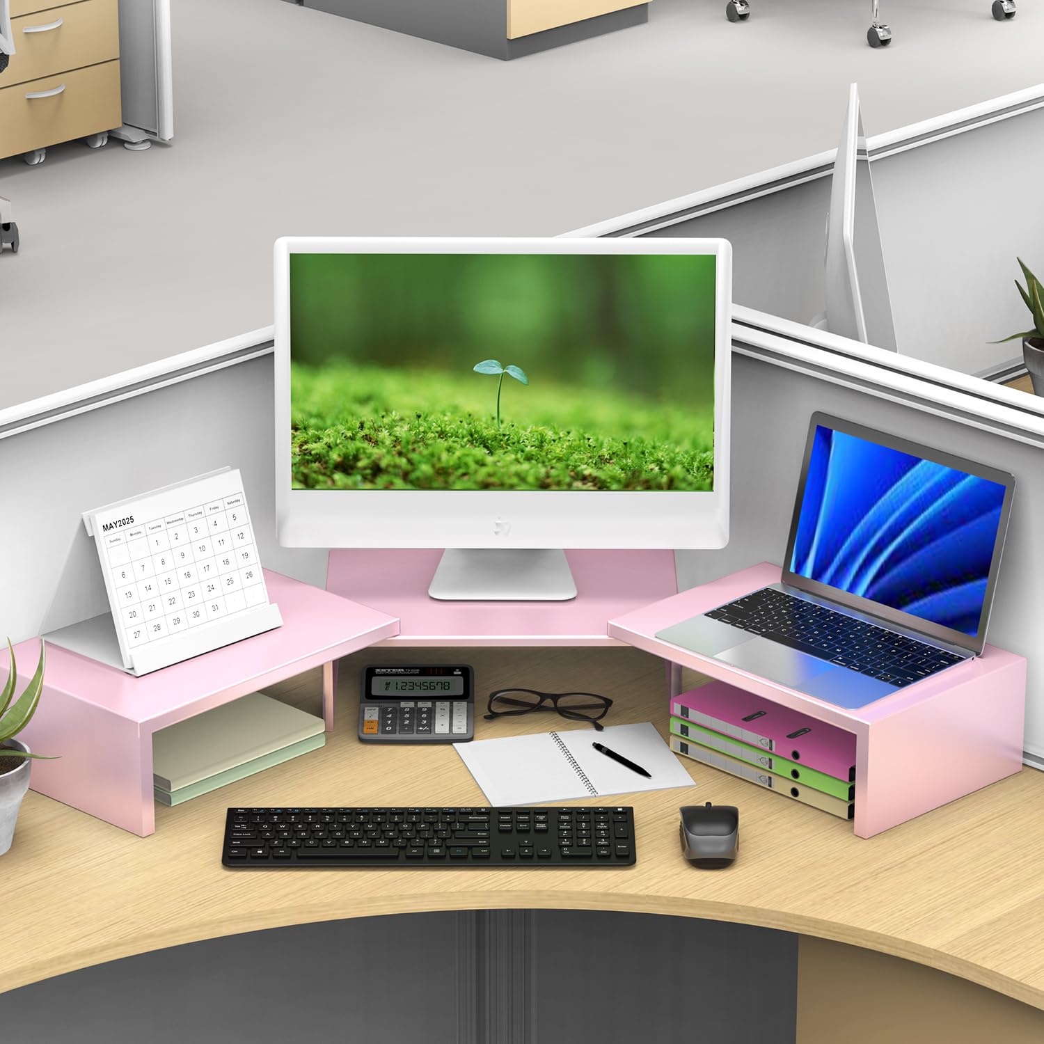 OUTIOE Dual Monitor Stand Riser