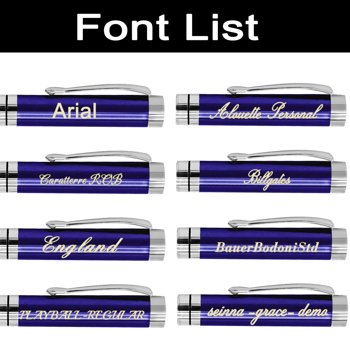 Aolun Personalized Pens,Custom Engraved Pen with Your Name Or Message,Refillable Medium