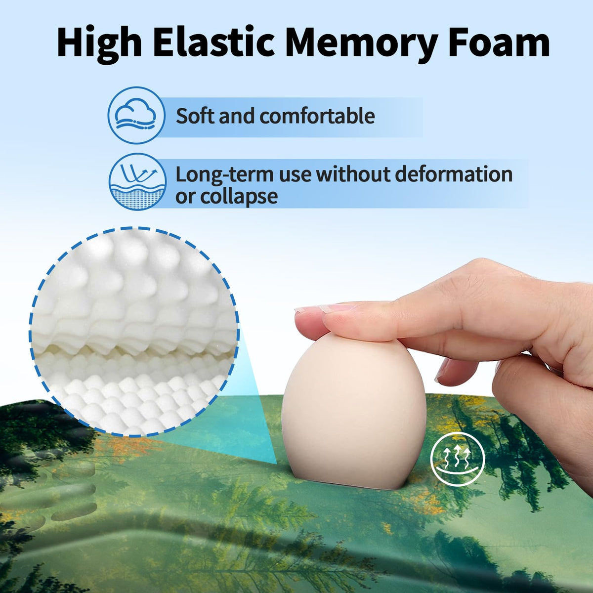 YIWEI Ergonomic Mouse Pad with Wrist Rest for Carpal Tunnel Pain Relief