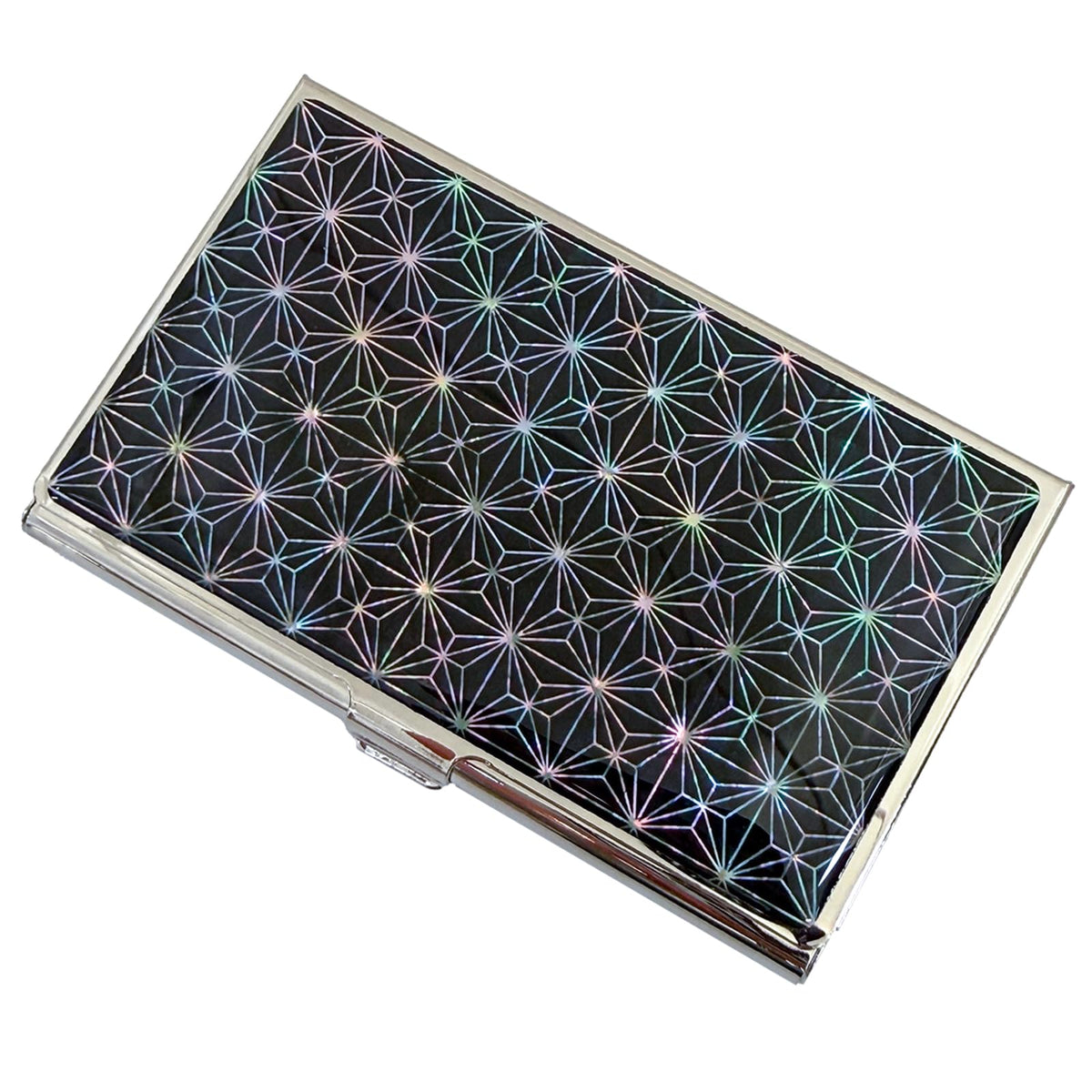 Nacreh Mother of Pearl Business Card Case Credit Id Name Holder Travel Wallet Art Painting Design