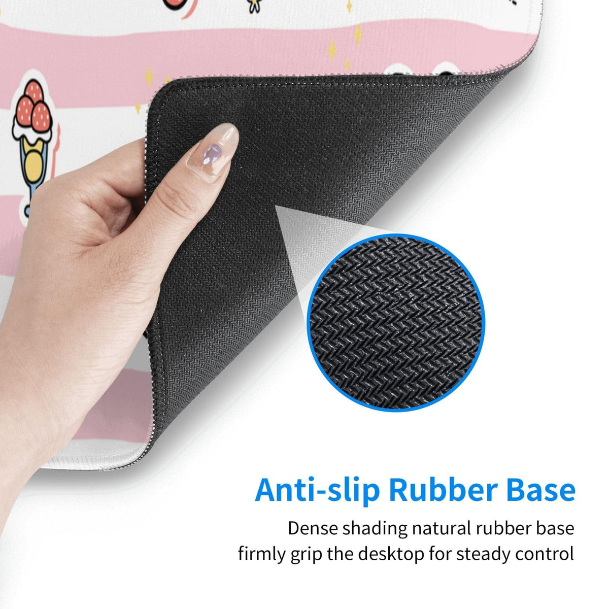 Cute Frog Mouse Pad XL Large Mousepad Non Slip Rubber Base Desk Mat for Laptop Computer Gaming