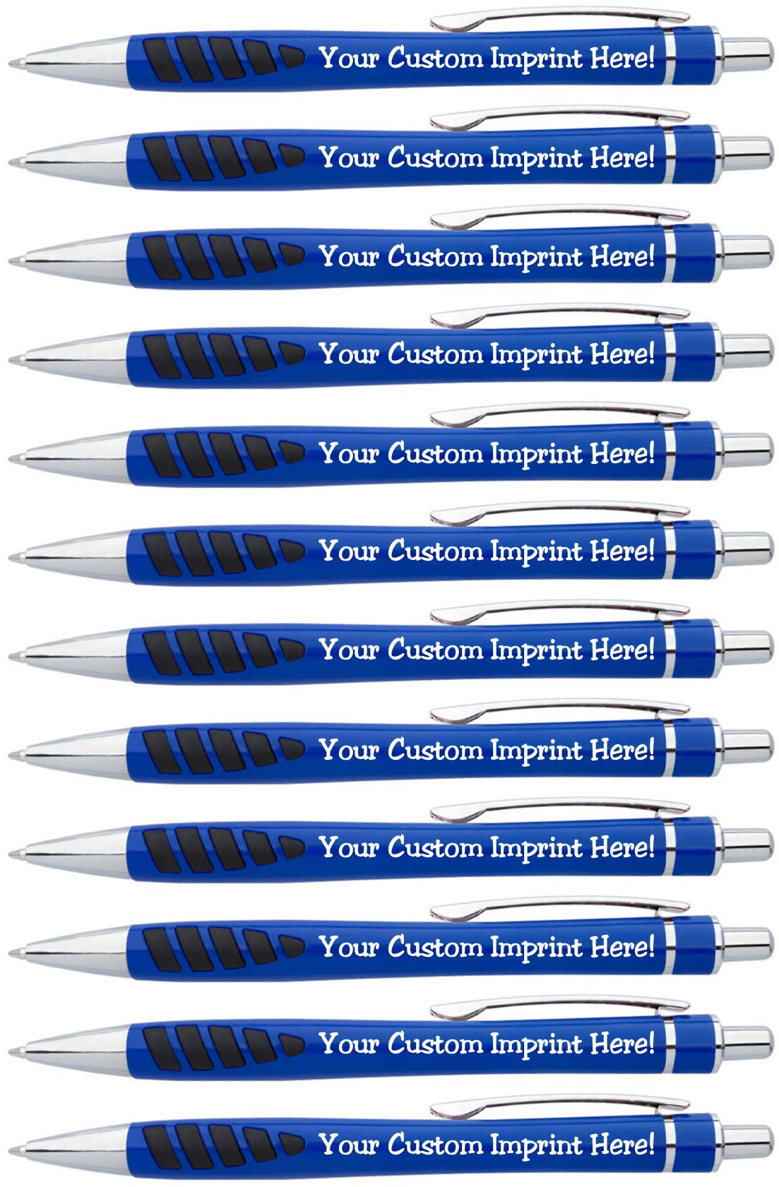 ExpressDesigns™ - Your Name or Imprint on our Custom Printed Addison Ballpoint Pen - Rubber Grip