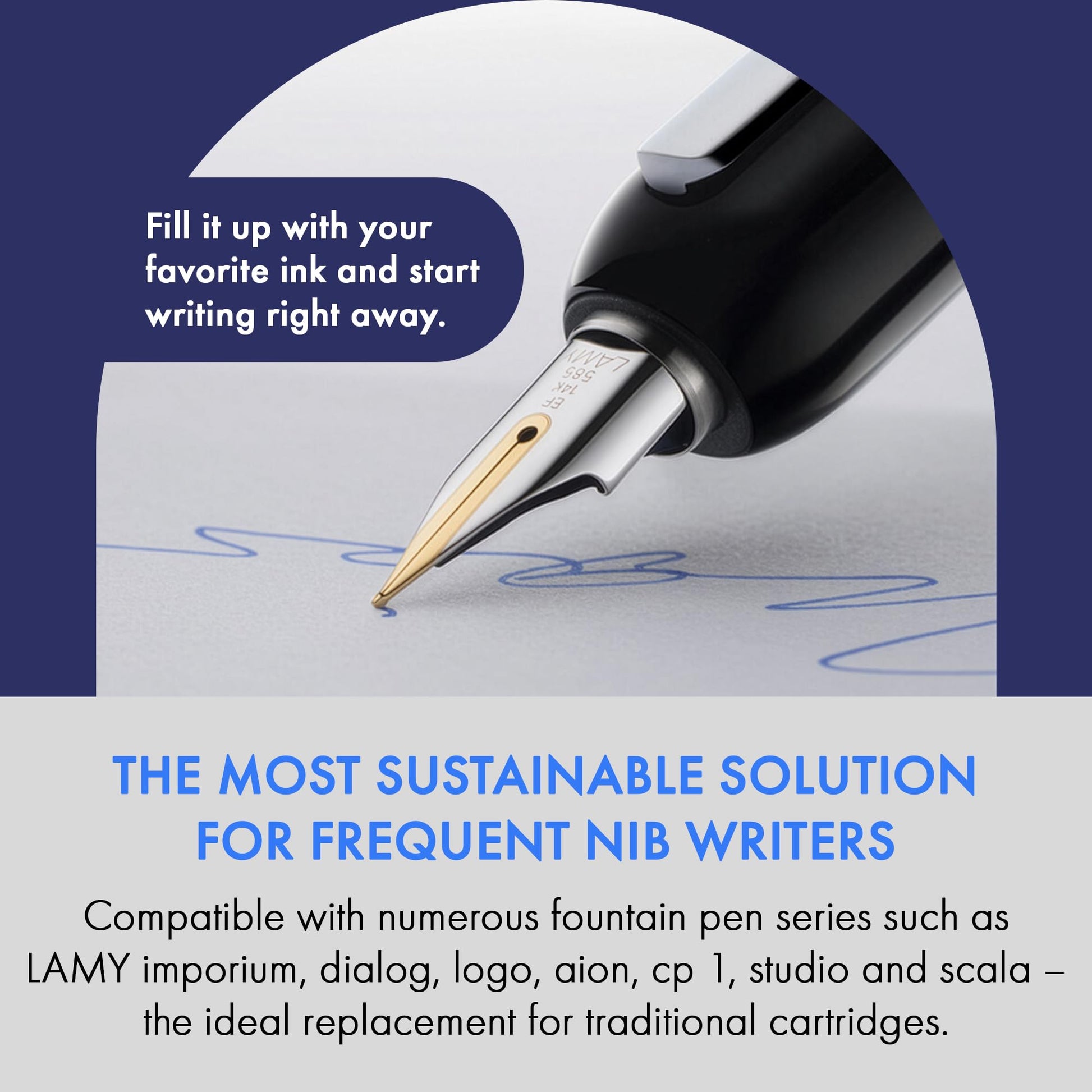 Lamy Z27 converter in black fountain pens imporium, dialog, logo, aion, st, cp 1, studio, scala