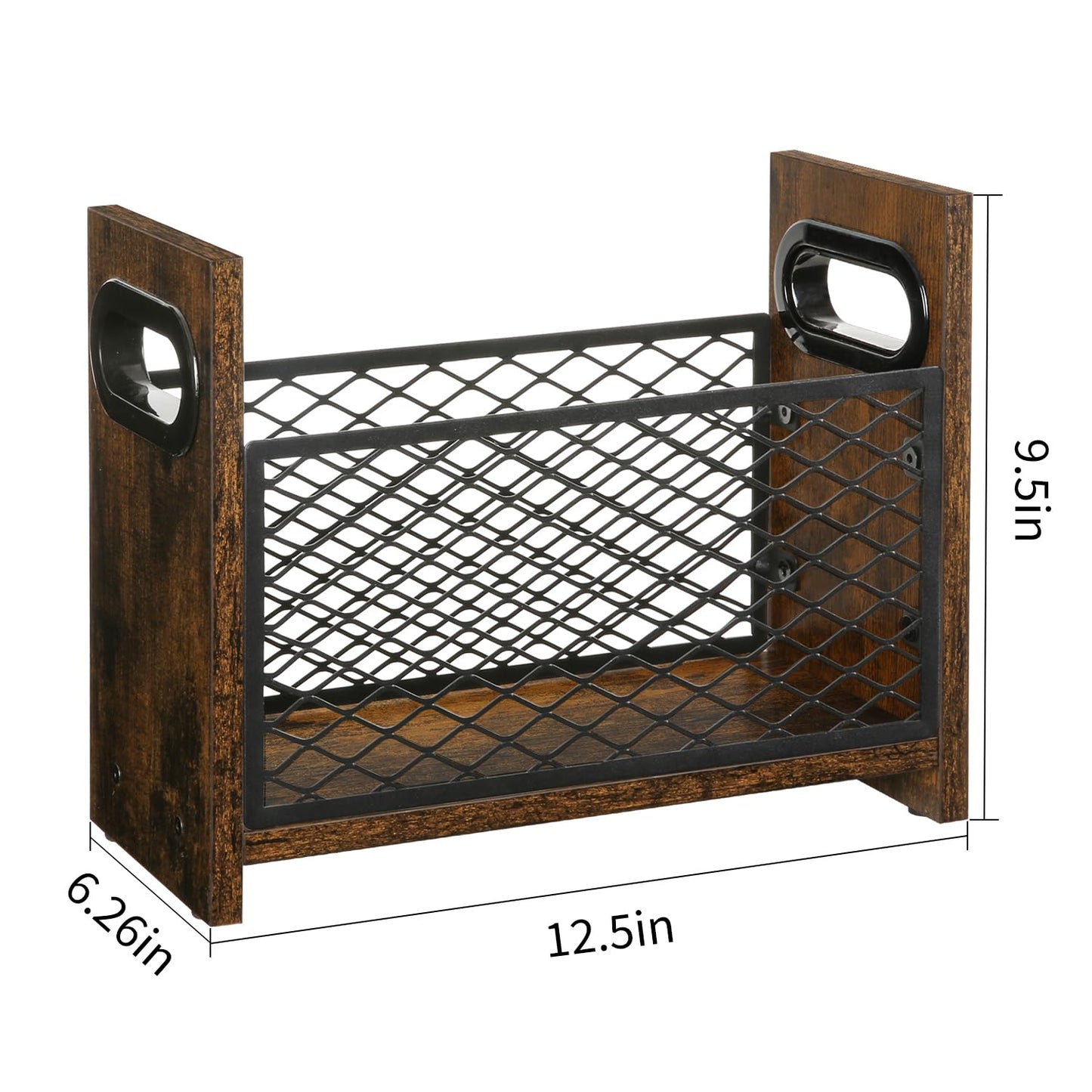 YINMIT Magazine Holder, Small Magazine Rack Floor, Book Storage Basket