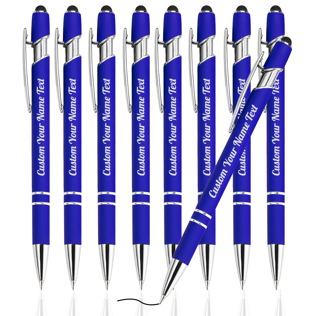 Westpearl Personalized Pen12pcs Bulk,Custom Ballpoint Pens with Engraved Business Name Message