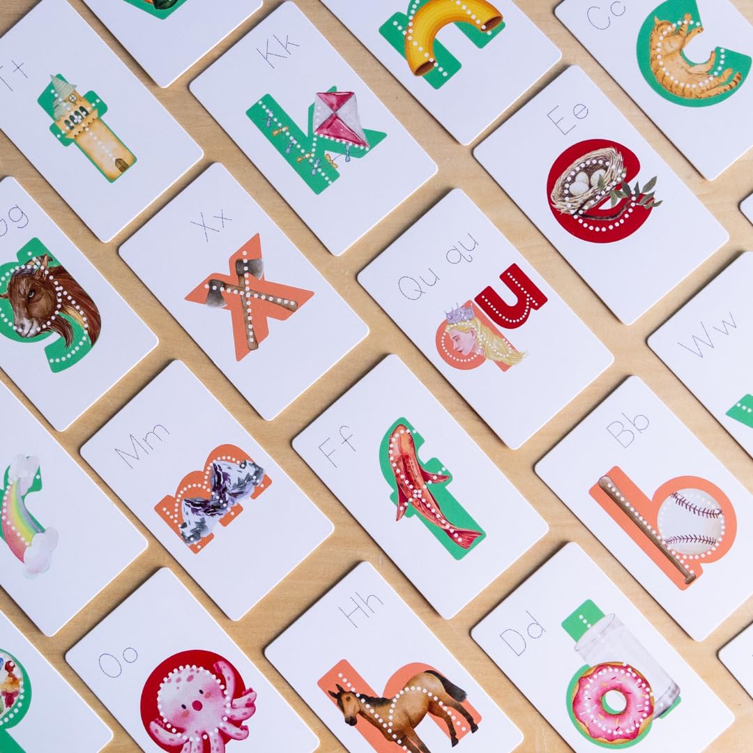 Lit Letters Phonics Flashcards - Preschool ABC Sounds for Early Reading