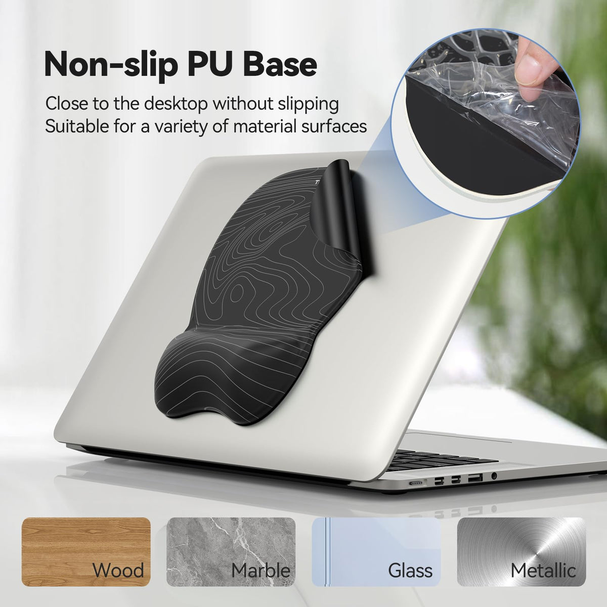 TECKNET Gel Ergonomic Mouse Pad & Keyboard Wrist Rest & Coaster