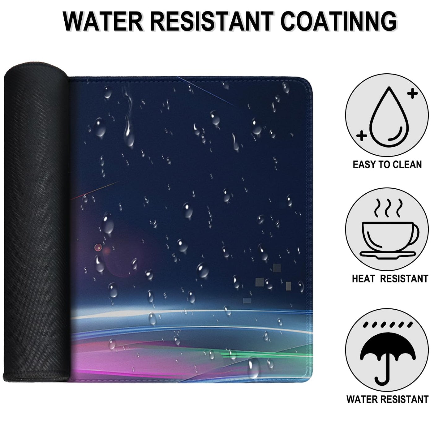 Large Extended Gaming Mouse Pad, 31.5" x15.7" Large Mat with Superior Micro-Weave Cloth, Water