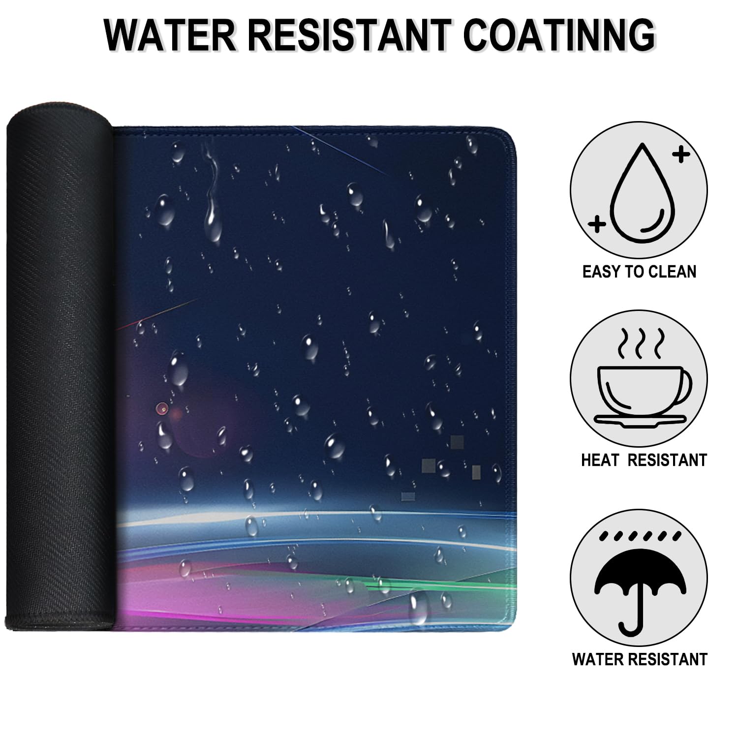 Large Extended Gaming Mouse Pad, 31.5" x15.7" Large Mat with Superior Micro-Weave Cloth, Water
