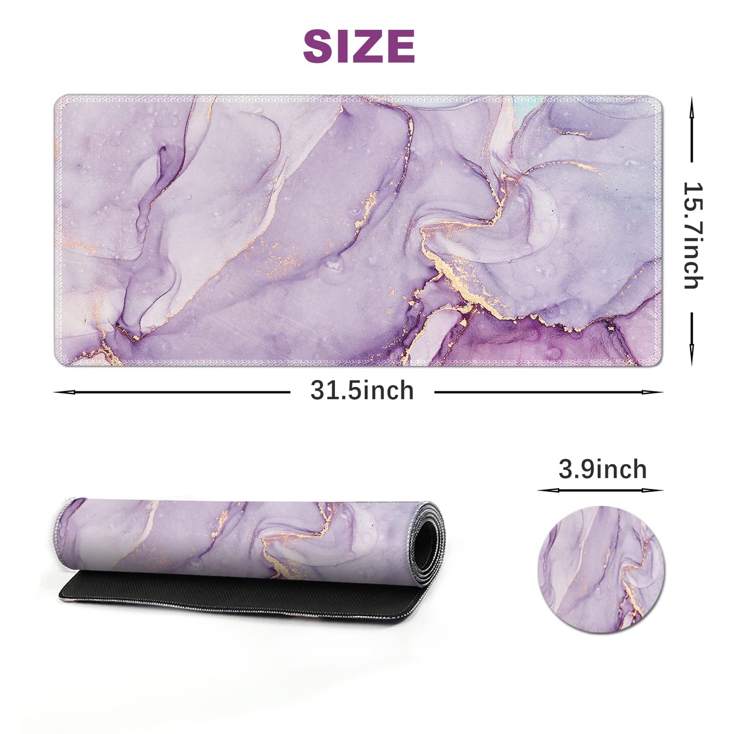 ArtSo Large Gaming Mouse Pad Extended Desk Pad XL Keyboard Mat Long Mousepad Decor Writing Pad