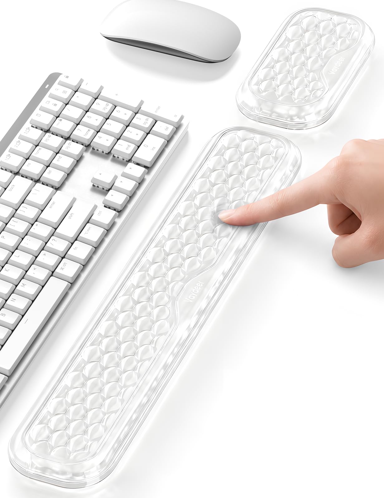 Vaydeer Gel Wrist Rest Set for Keyboard and Mouse, Ergonomic Wrist Support