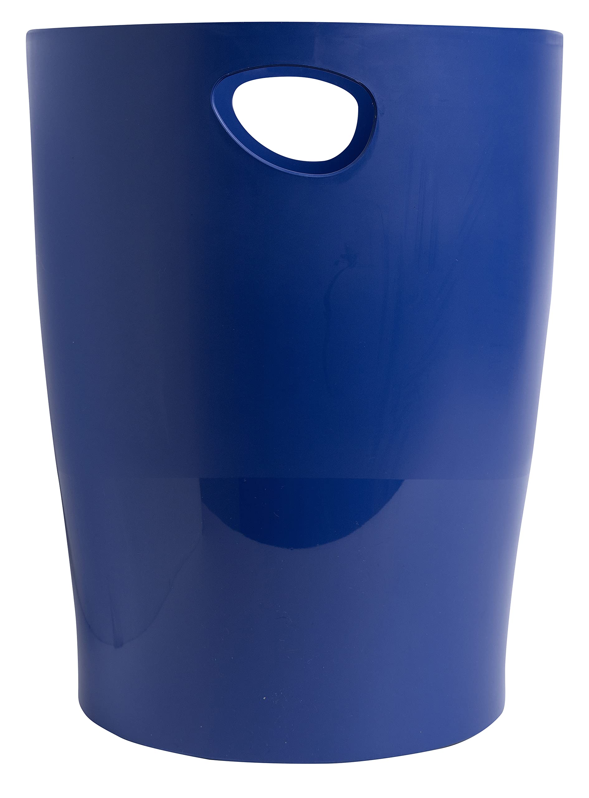 EXACOMPTA - Ref. 45303D - 1 Waste Paper Basket with ECOBIN BeeBlue Handles in PP - Large Capacity