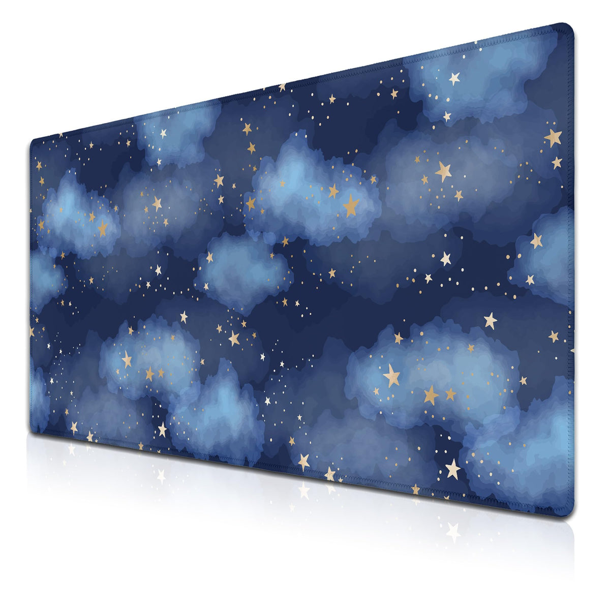 Samgula Large Desk Mat Dark Blue, Keyboard Mouse Pads Desktop Mats, Long Gaming Mouse Pad Non-Slip