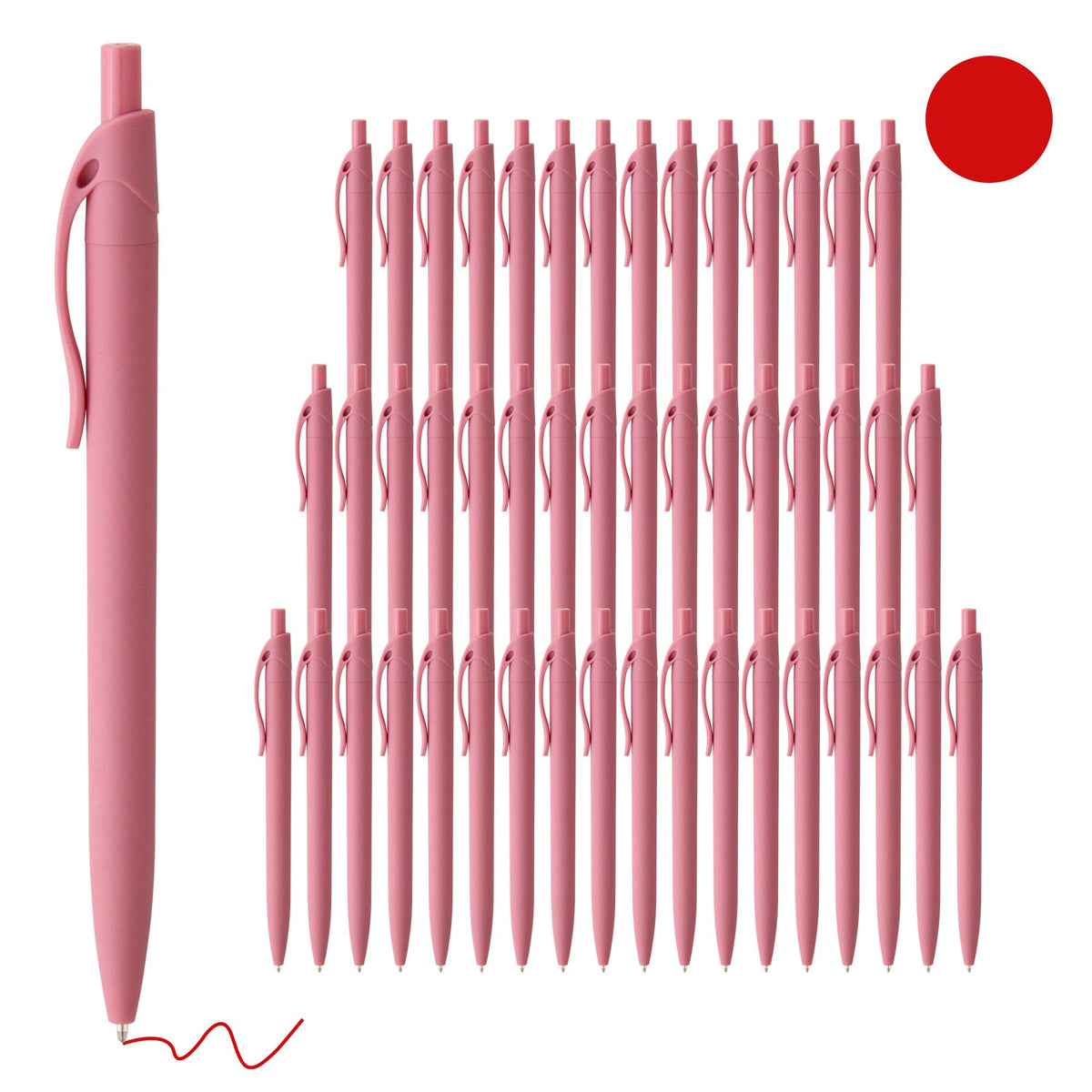 deegtran Pens Bulk, 50 Pack No Bleed Click Pens, Wholesale Retractable Ballpoint Pens, Pen Medium