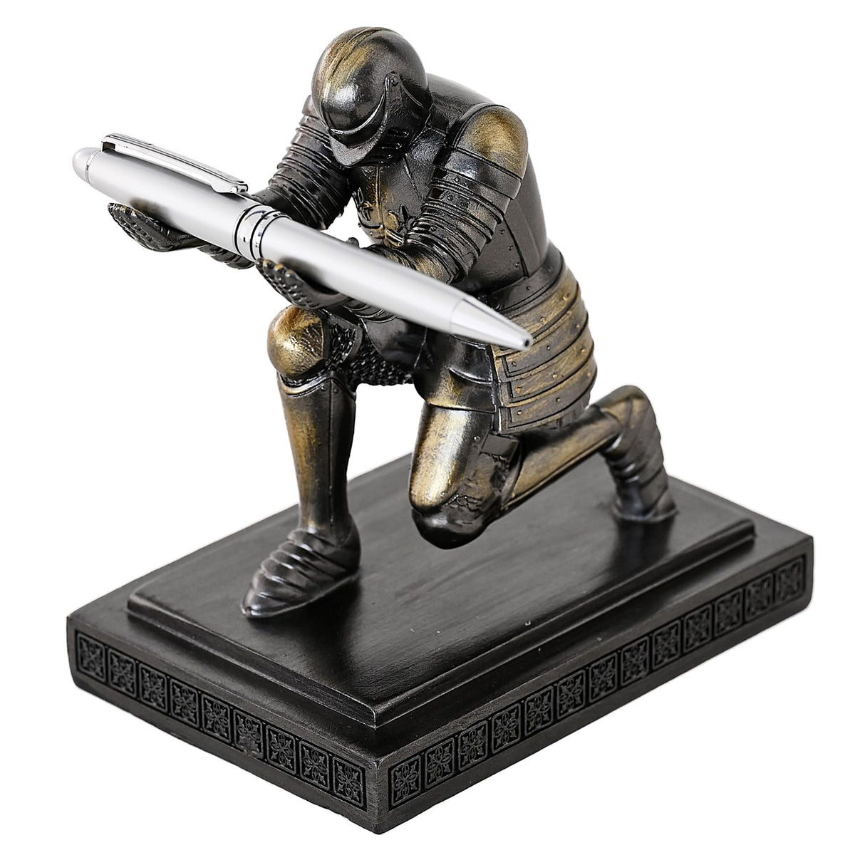 Amoysanli Knight Pen Holder Desk Organizers and Accessories as Gift Iron