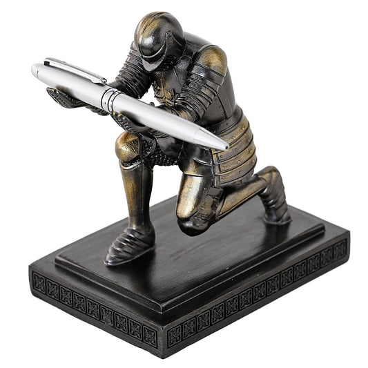 Amoysanli Knight Pen Holder Desk Organizers and Accessories as Gift Iron