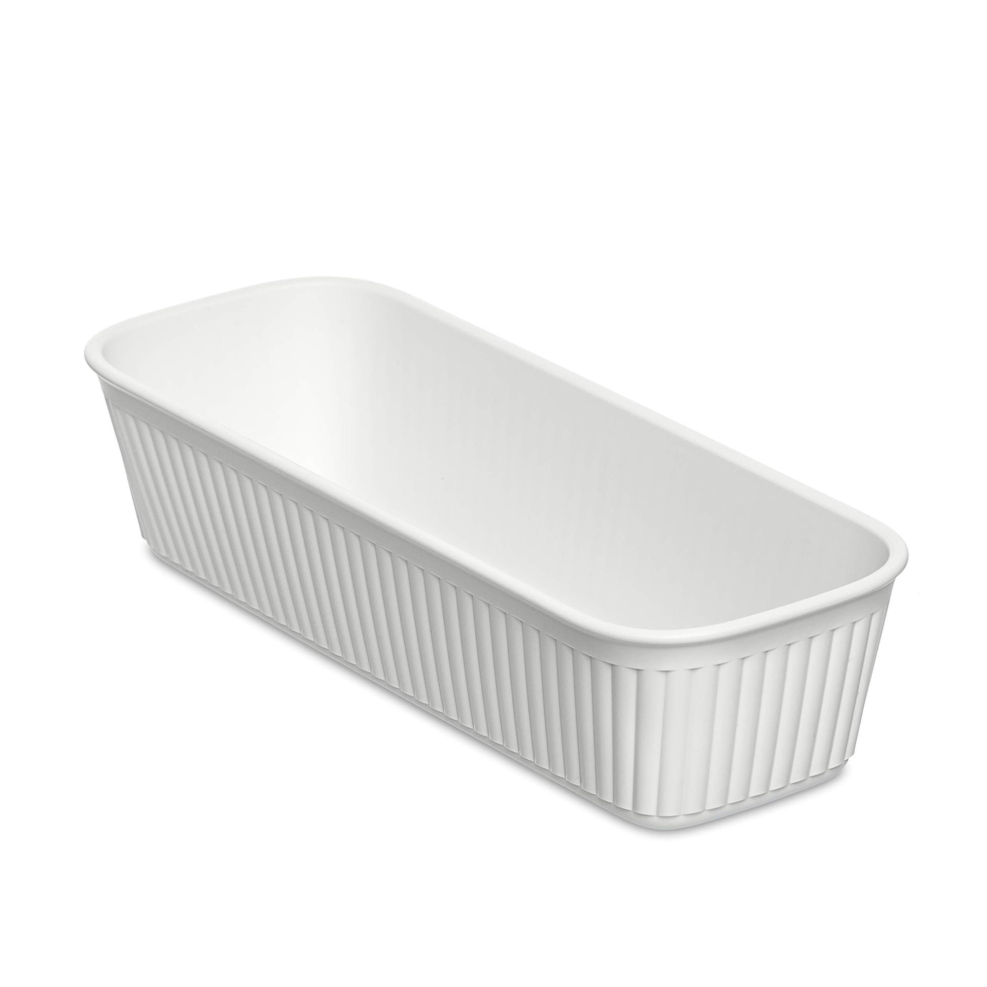 Tatay Drawer Organiser Slim Baobab, Polypropylene, BPA free, White. Measures 9 x 24 x 5.6 cm