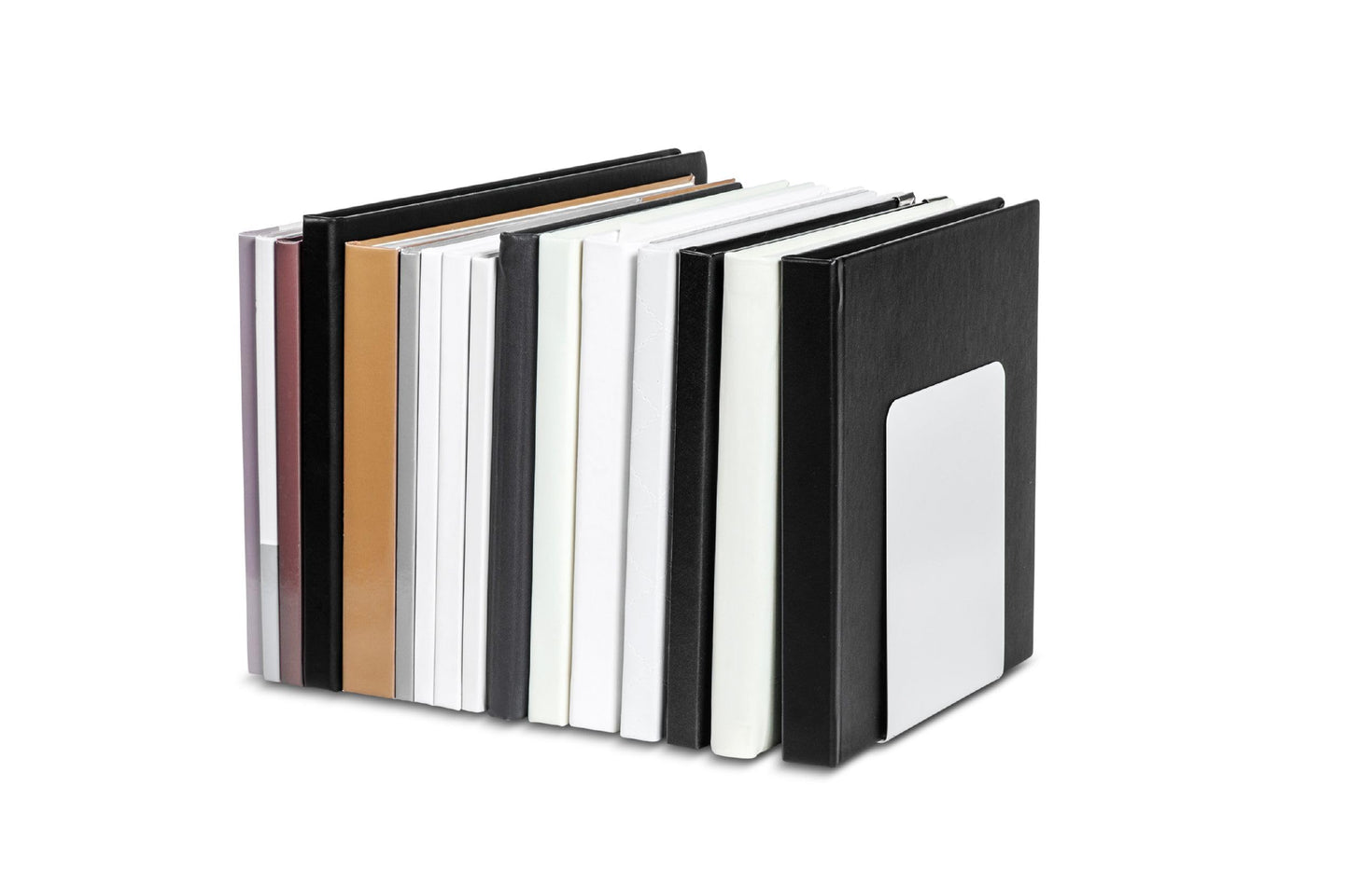 Maul Premium Metal Bookends, 120 x 140 x 140 mm, 1 Pair
