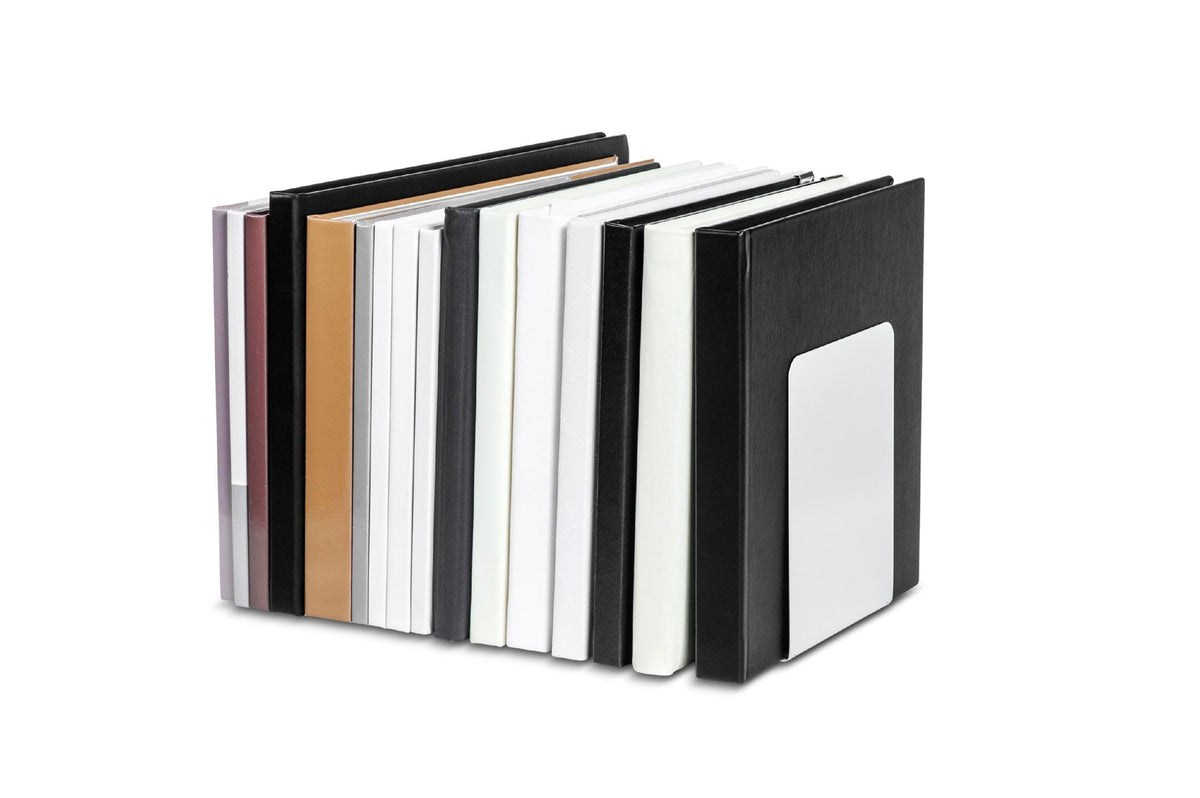 Maul Premium Metal Bookends, 120 x 140 x 140 mm, 1 Pair