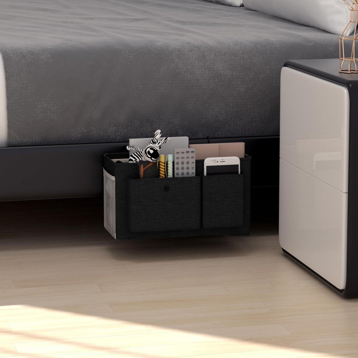 Bedside Caddy Bedside Storage Hanging Organizer for Bunk Dorm Bed Rail