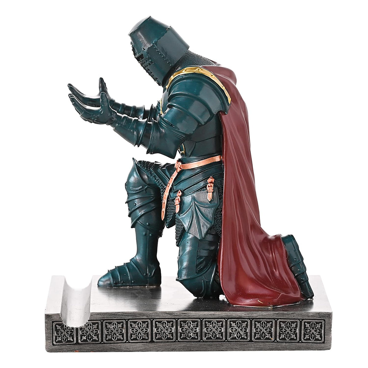 Medieval Templar Vanguard Officer Knight Pen Holder Desk Organizers Green