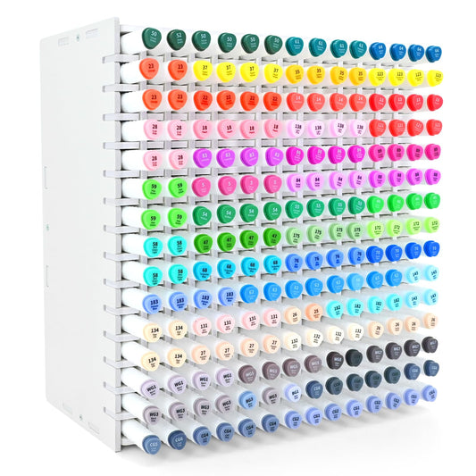 LOSADY Marker Organizer, 210-Slot Marker Holder with Adjustable Dividers