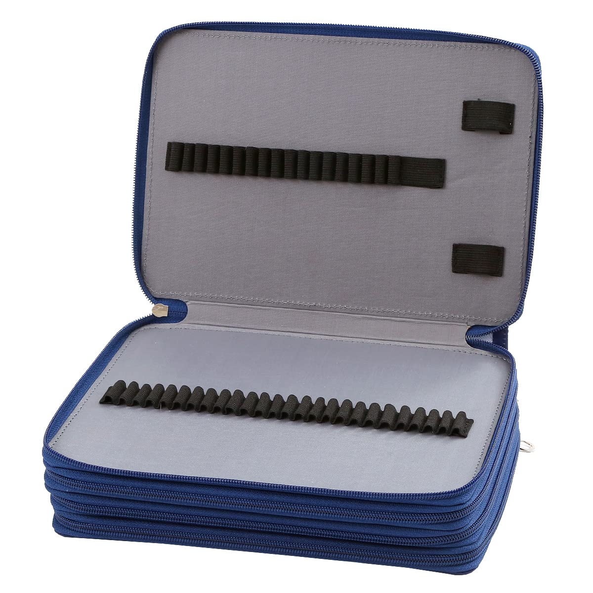 Lbxgap 200 Slots Pencil Case 4-Layer Zipped Holder w/Handle
