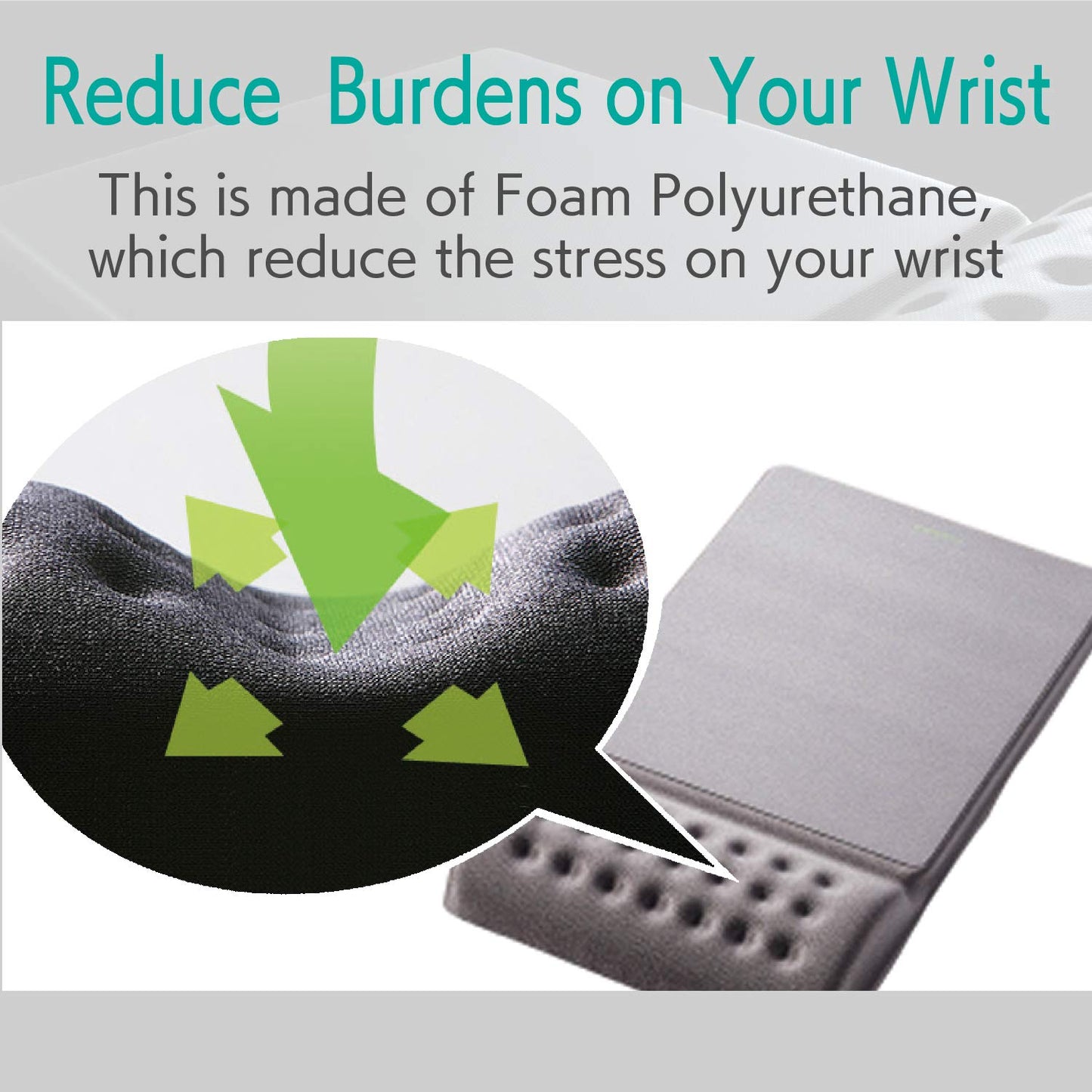 ELECOM Mouse Pad with Wrist Rest"Comfy" Smooth Control/Ergonomic Design/Reduce Wrist Fatigue/Memory