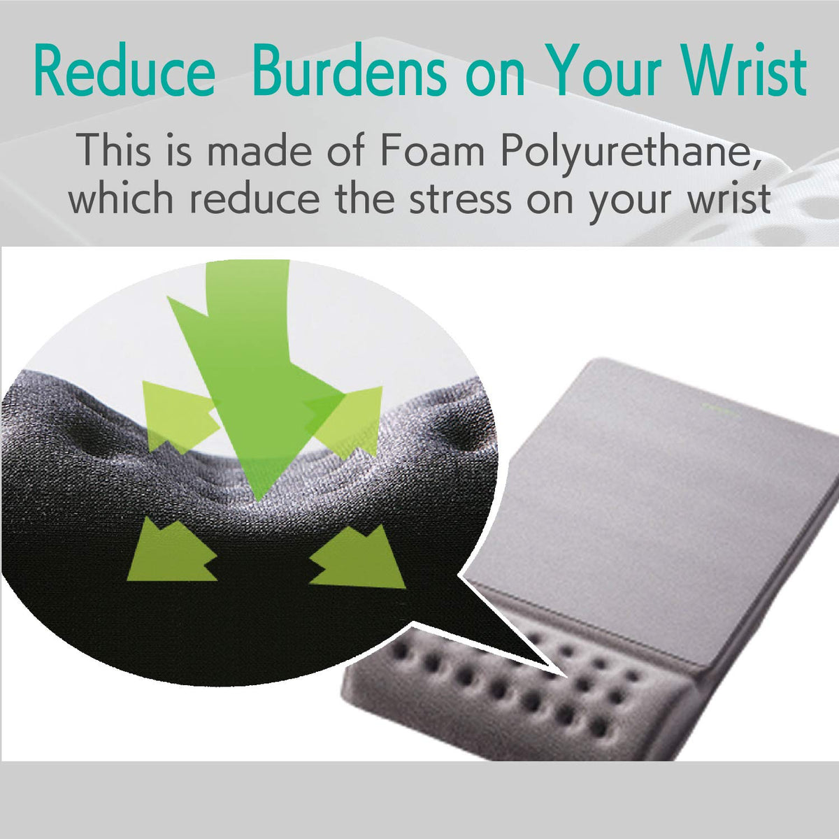 ELECOM Mouse Pad with Wrist Rest"Comfy" Smooth Control/Ergonomic Design/Reduce Wrist Fatigue/Memory