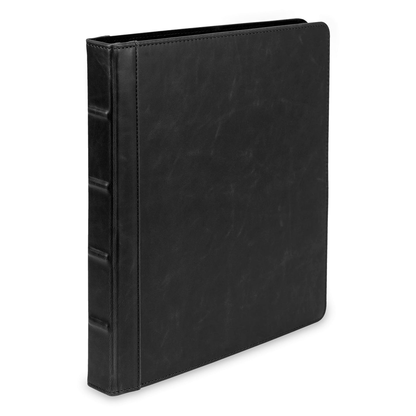 Samsill Vintage Leather 3 Ring Binder 0.5 Inch Round Ring (Holds 100 Sheets), 8.5 x 11 Inch