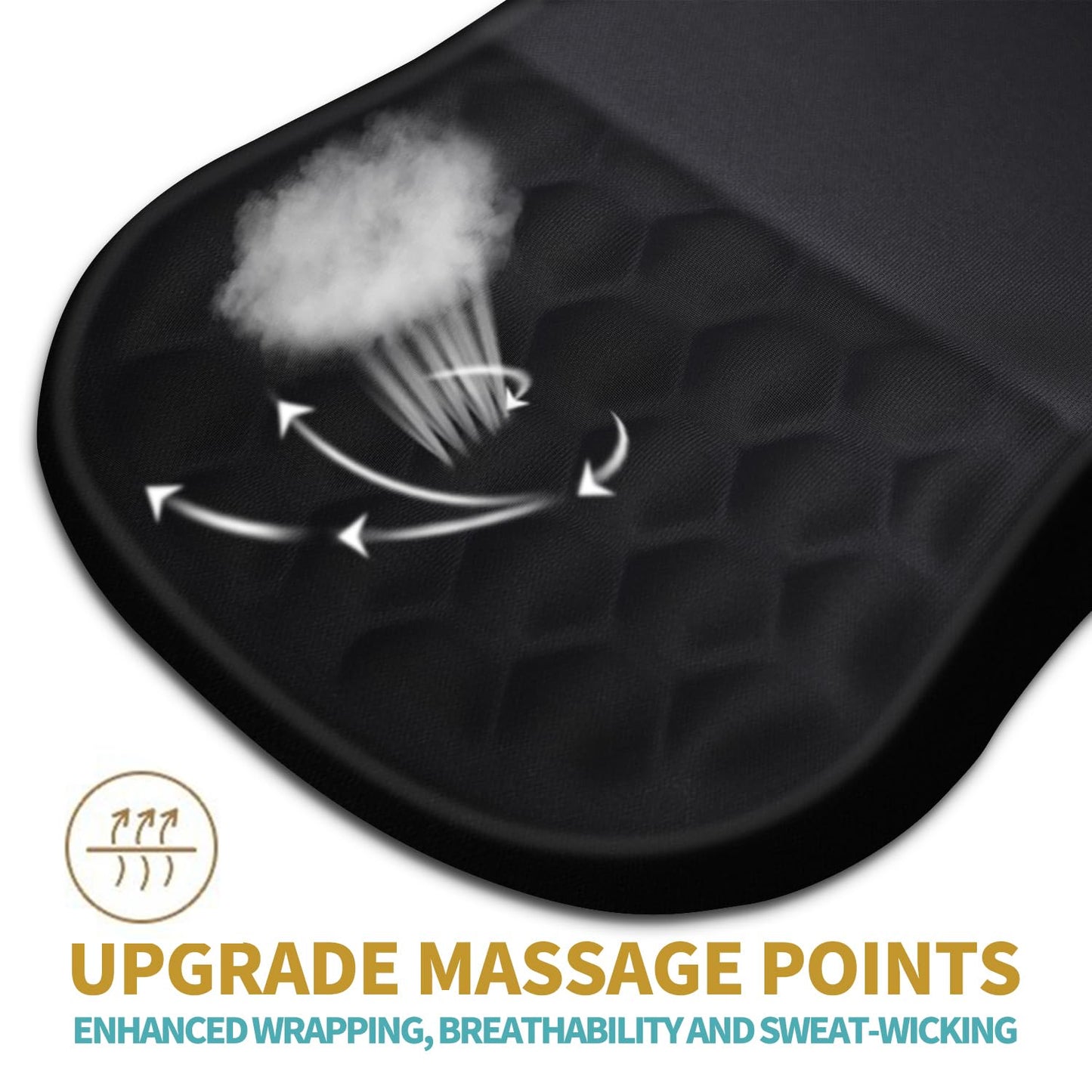 Hokafenle Ergonomic Mouse Pad Wrist Support with Massage Design, Wrist Rest Pain Relief Mousepad