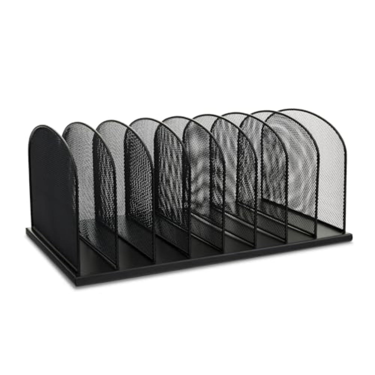 Safco Onyx Desk Organizer, 8 Side by Side Vertical Compartments, Office and Classroom Mailbox