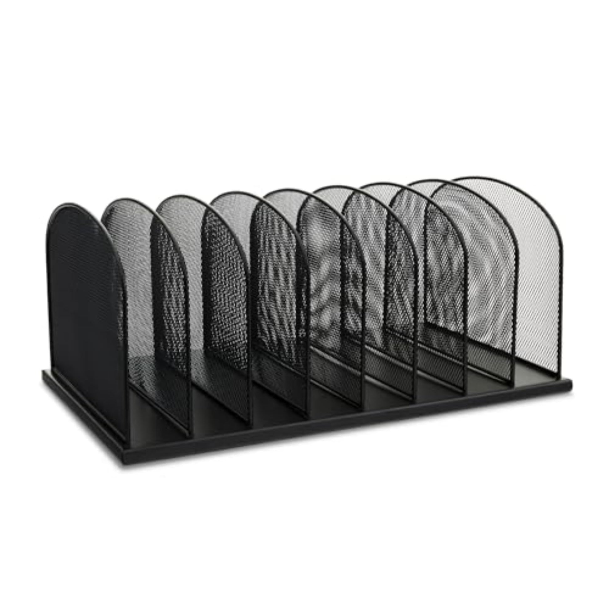 Safco Onyx Desk Organizer, 8 Side by Side Vertical Compartments, Office and Classroom Mailbox