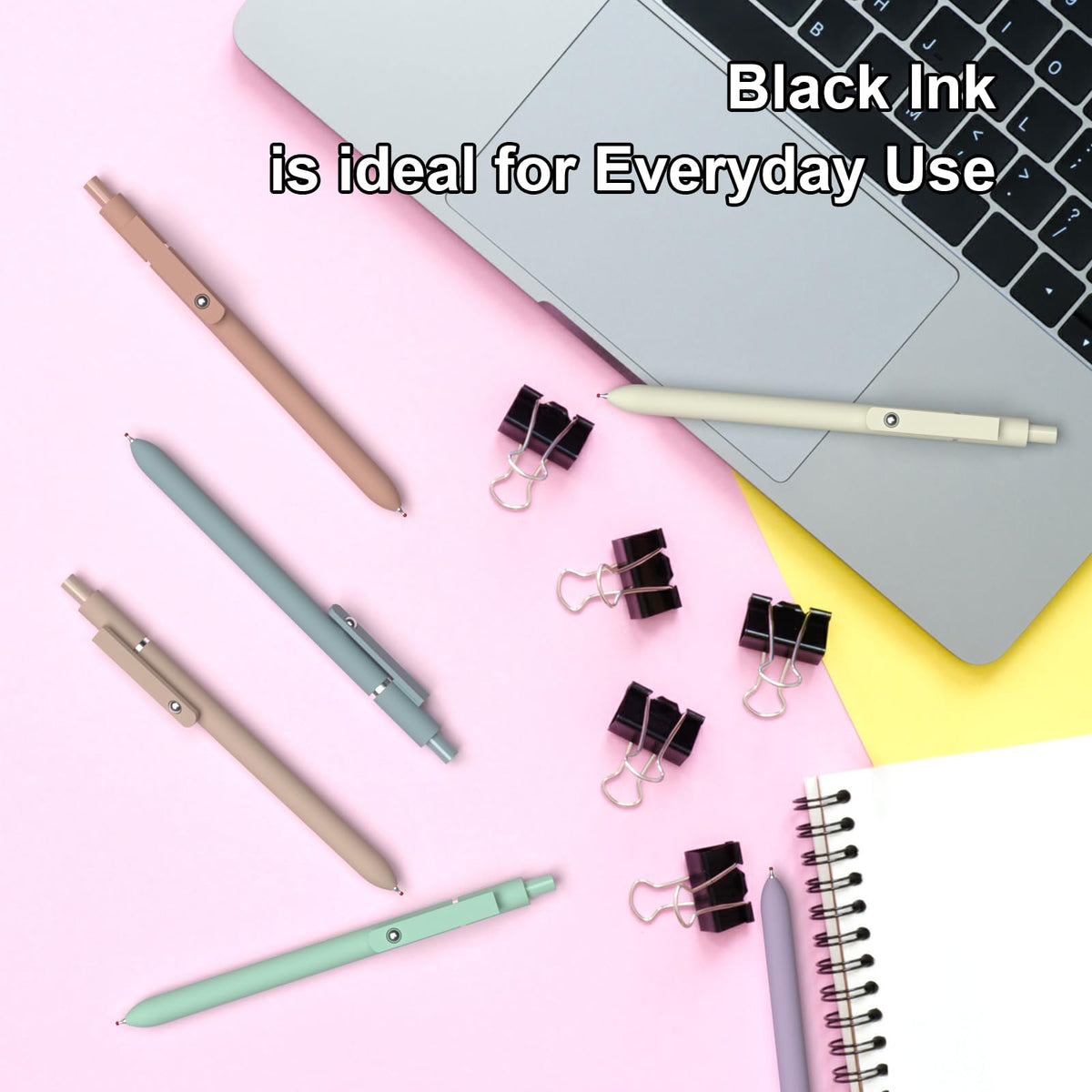Morandi Gel Pen,0.5mm Quick Dry Black Ink,High-End Series Retractable Pens stationery for women &