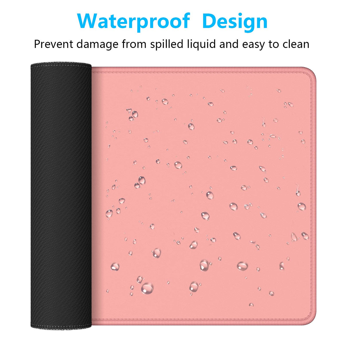 Dapesuom Large Gaming Mouse Pad, Extended Mouse Mat with Stitched Edges, Full Size Keyboard Pad