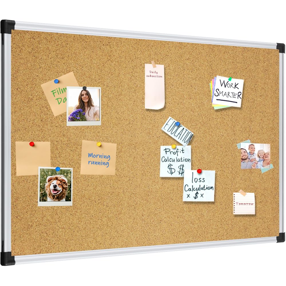 XBoard 24 x 18 Inches Cork Bulletin Board for Wall (Pack of 2)